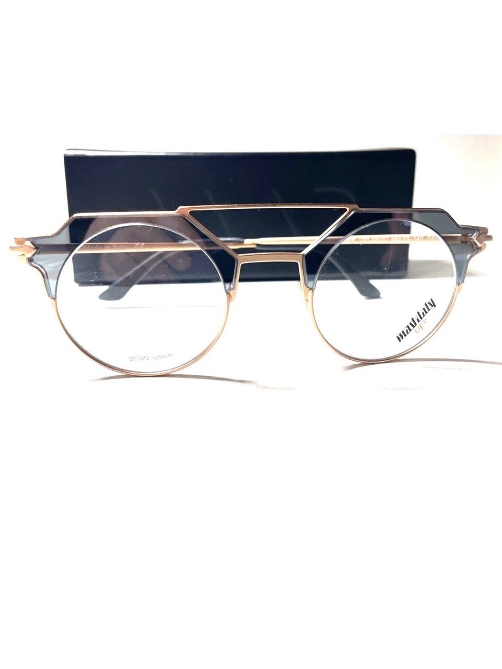 Geometric Metal Frame Glasses